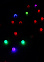 Гирлянда Нить 10м 100LED мульти мигает Шарики 2,5см темная нить уличная 220V IP44 185539  *1/20