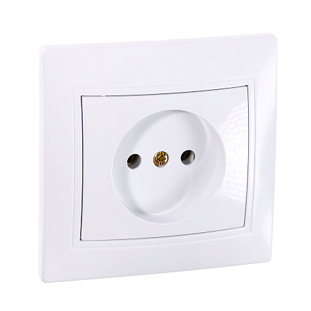 Розетка "Intro Plano" СП 1-мест. белый с/з 2P+E Schuko 16А-250В IP20 1-202-01 *10/200