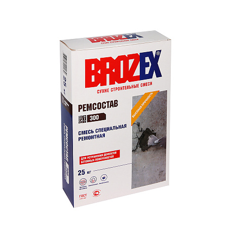 Ремсостав 300 быстротвердеющий 25 кг BROZEX *1/56