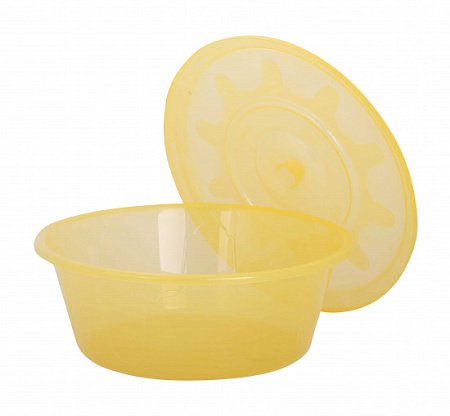 Таз пластм. 10л с Крышкой Прозрачный "Хозяюшка"  М1294 (ЗПИ "Альтернатива")  *1/10