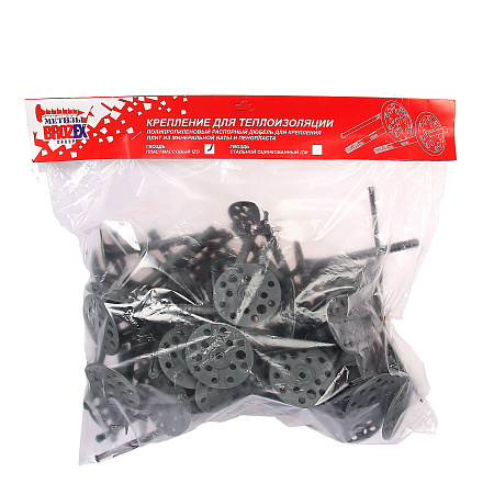 Дюбель для изоляции IZO 10,0х160 с пластмассовым гвоздем (30шт) BROZEX *1/10