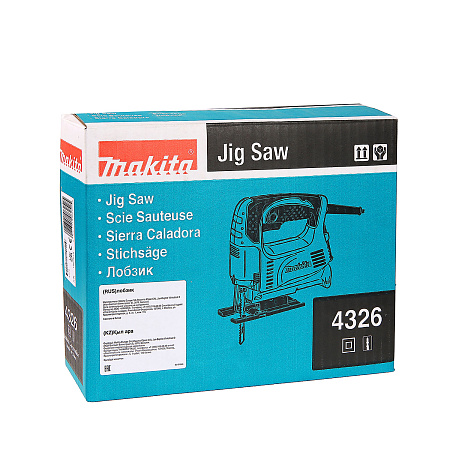 Лобзик электр. 450Вт 3100ход/м дер-65мм мет-6мм винт-ой зажим 4326 MAKITA *1/5