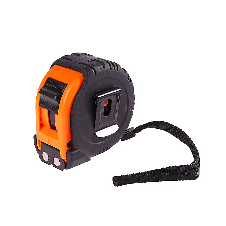 Рулетка  5м х25мм резино-пластик.корпус стальная лента фиксатор магнит арт.Ультра 5М-25ММ ЦИ*1/12/72