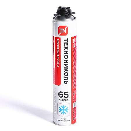 Пена монтажная профес. 1000мл/990гр зимняя -18 Технониколь 65 Maximum  до 65 л *12/612