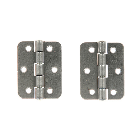 Петля накладная 60мм б/покрытия (комплект 2 шт+саморезы) ДомоСтрой *10/100