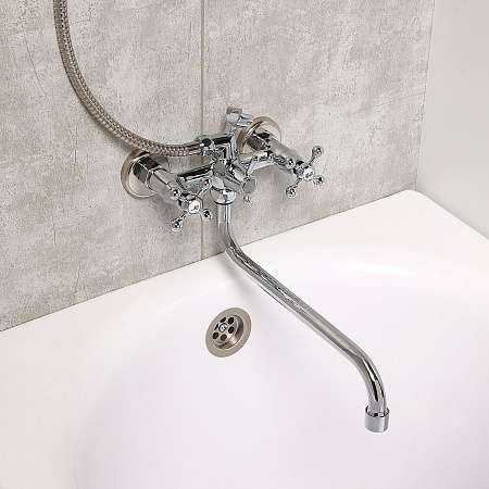 Смеситель д/ванны "Эверест"  B22-065 с 2 ручками *1/10