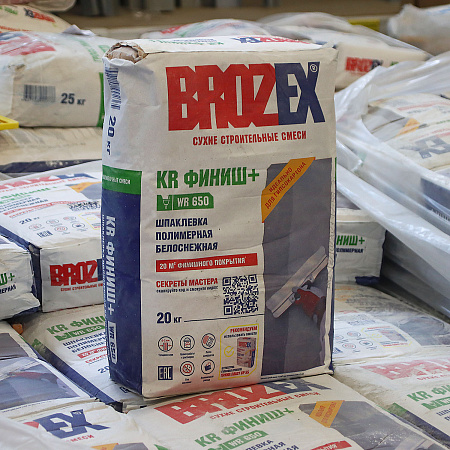 Шпаклевка полимерная WR 650 KR Финиш+ 20 кг BROZEX *1/56