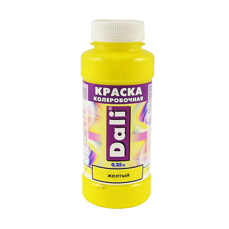 Колер краска желтый 0,25 л ДАЛИ *1/12