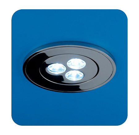 Светильник встраиваемый  Vega 03 01 05 светодиод.с драйвером круглый поворот. хром *1