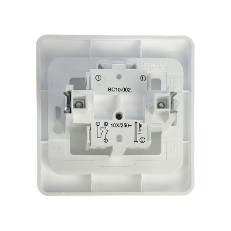 Выключатель "Этюд" СП 2кл. белый ВС10-002В *10/20