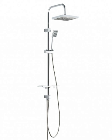 Стойка для душа с верхней лейкой GROSS AQUA Edge хром GA9019 *1/4