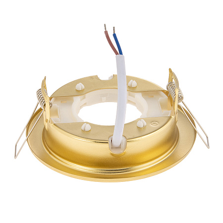 Светильник встраиваемый GX53 H4 Ecola без рефлектора Шлифованное золото SG53H4ECB *10/50
