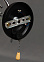 Бра N2178/1W CH+BK E27 2*40Вт (220*270*160)  VERNER LIGHTING *1