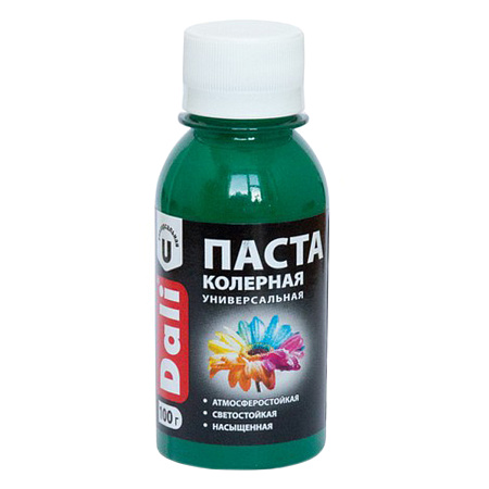 Колер паста зеленый 0,1 кг ДАЛИ *8/48