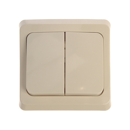 Выключатель "Этюд" СП 2кл. кремовый ВС10-002К *10/20