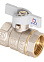 Кран шаровый 1/2" (Ø15) М/М бабочка СТМ (СТАНДАРТ) CWFFB012 (аналог ЗФ766) *1/25/200