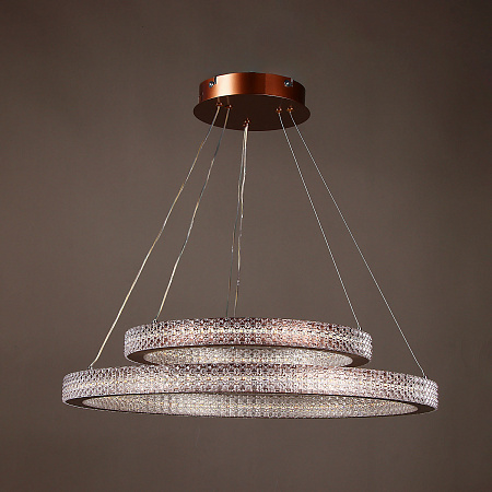 Люстра 9200(9238)/240W coffee  600+400 мм 3 реж., пульт S=20м2  VERNER LIGHTING *1