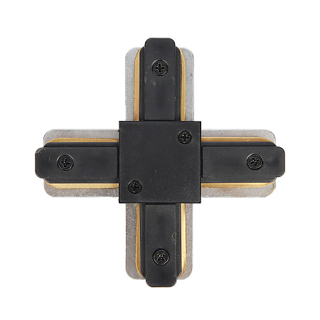 Соединитель для шинопровода Х-образный 1-фазный черный 220В GENERAL G-1-TXT-IP20-B 580933 *1