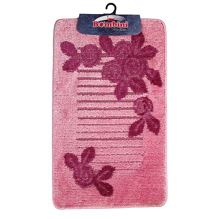 Коврик д/ванной Bombini  "Classic" (60см х 100см) Фуксия CLC 201811 *1/40