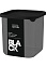 Банка для продуктов пластм. "Black" 0,8л 105x105мм, h105мм SE168410621 "Sugar&Spice" *1/15