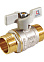 Кран шаровый 1/2" (Ø15) П/П бабочка СТМ (СТАНДАРТ) CWMMB012 (аналог ЗФ770) *1/25/200