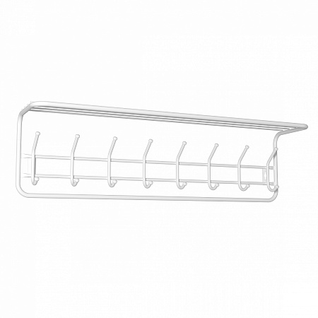 Вешалка настенная с полкой1000х210х280мм Белый ВСП 169 Б ("ЗМИ") *1