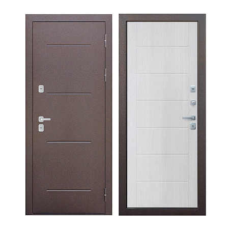 Дверь металлическая 11 см ISOTERMA Медный антик Астана Милки 860х2050 ПРАВАЯ ТЕРМОРАЗРЫВ *1