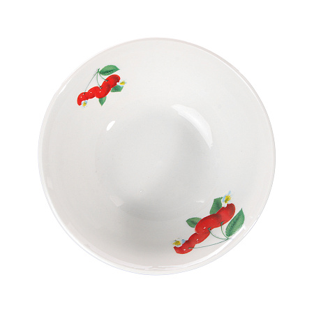 Салатник фарфор. DECO с рис."Вишня" d12,5см 230мл ДФ- С230-3 *96