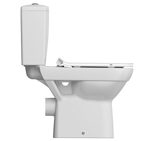Унитаз-компакт CITY  CLEAN ON 011 3/5 кр.дюр. slim lift,easy-off,  белый Cersanit *1/9