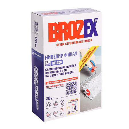 Ровнитель для пола NF-420 (НП-42) Нивелир Финал 20кг BROZEX *1/56
