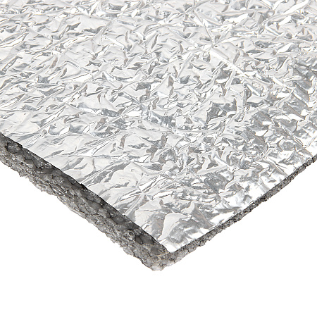 Теплоизоляция для бань и саун GLOBEX 5мм ЛФ (фольгированный ширина 1,0м) Серый *30м