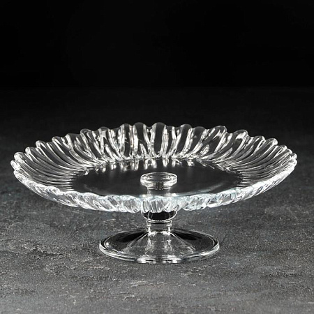 Блюдо стекло Pasabahce "Аврора" d20,5см на ножке 95834 *1/6