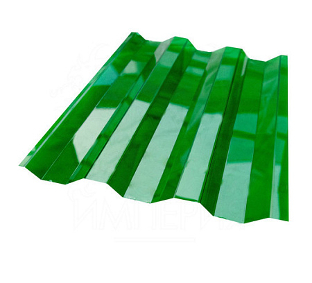 Профилированный поликарбонат С-8-У стандарт, Зеленый 1,05*2м