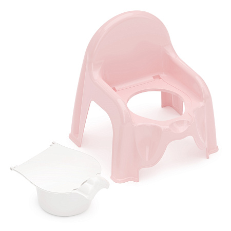 Горшок детский пластм. - "стульчик туалетный" Розовый М1528 (ЗПИ "Альтернатива") *1/6