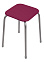 Табурет с мягким квадр.сидением, металл.опоры с dтруб 20мм "Эконом 3" цвета:"микс" ТЭ3 "Ника" *10