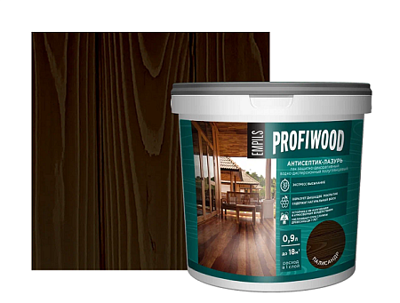 Антисептик-лазурь для дерева полиакриловый палисандр 0,9 кг PROFIWOOD *1/6