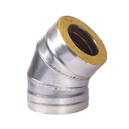 Отвод-сэндвич 135*, 120х200, нерж./оцинк., 0,5мм, 0,5мм по кон.  *1/6