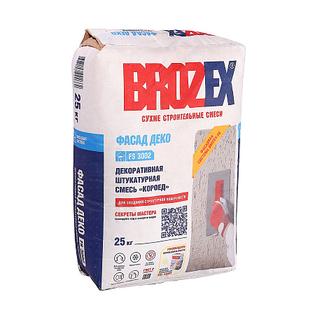 Штукатурка декоративная FS 3003 Шагрень Фасад Деко 25 кг белый BROZEX *1/56