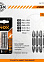 Набор бит 50мм PH1/PH2/PZ1/PZ2/PH3/PZ3/SL3/SL4/SL5/SL6 (5шт) хвост1/4"HEX (арт.336011) NOX*1/100