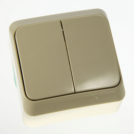 Выключатель "Этюд" ОП 2кл. кремовый ВА10-002К *10/25