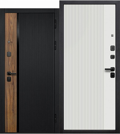 Дверь металлическая 10 см Кантри эмалит белый 960х2050 ЛЕВАЯ ФЕРРОНИ *1