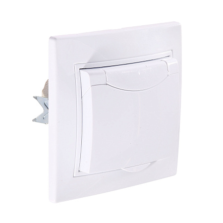 Выключатель "Intro Plano" СП 1кл. белый 10А-250В IP20 1-101-01 *10/200