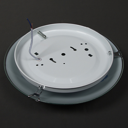 Светильник светодиодный стекло FX3059/12''   LED 12Вт   (h=90, диам 300 ) 8кв.м.   VERNER LIGHTING *1