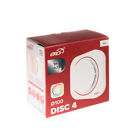 Вентилятор 100 DISC 4 ERA (Ø100мм, 80 м3/час, 160*160мм) *1/16
