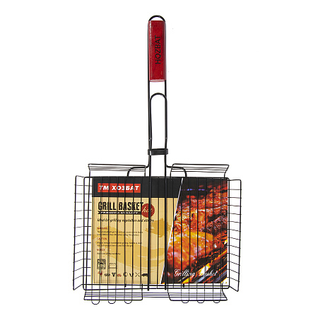 Решетка для "барбекю" 55х31х24 глуб. 6 см, черная, антипригарное покрытие G1-02N *1/16