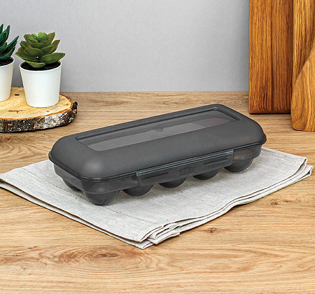 Контейнер для яиц пластм. (на 10шт) прямоуг. 170x70x115мм М1209 "М-Пластика" *1/28