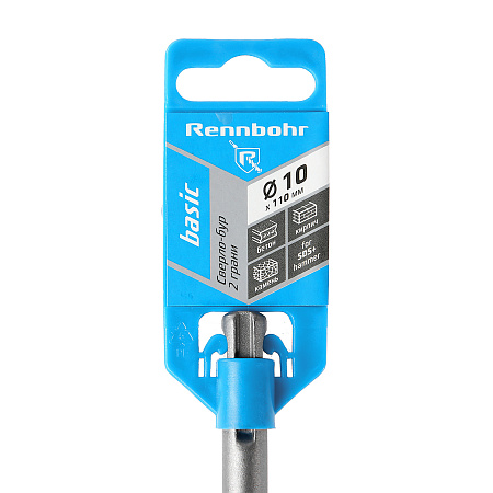 Бур по бетону 10*110мм SDS-plus 2 грани арт.691011 Rennbohr Basic *1/25/200